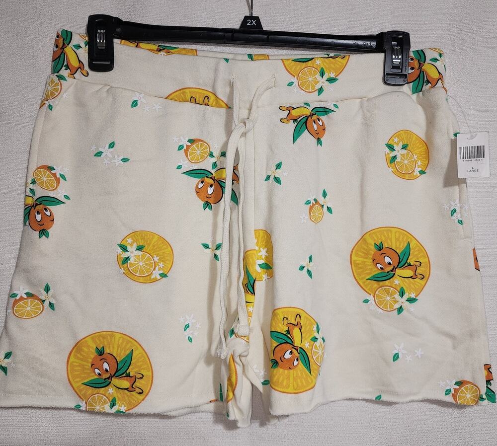 Disney orange bird shorts women's L jogger shorts